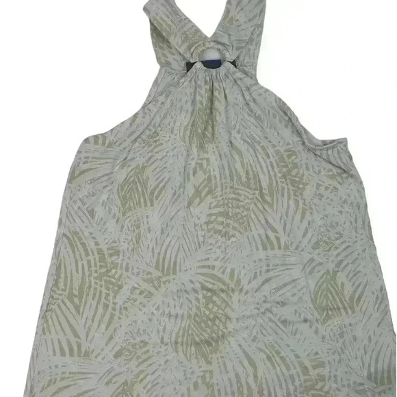 APT. 9 Women's Babydoll Tank Top Beige/Ivory Print Size M Sleeveless Casual - Picture 7 of 9